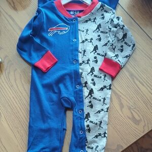 NFL Blue and Gray  Buffalo Bills  One Piece